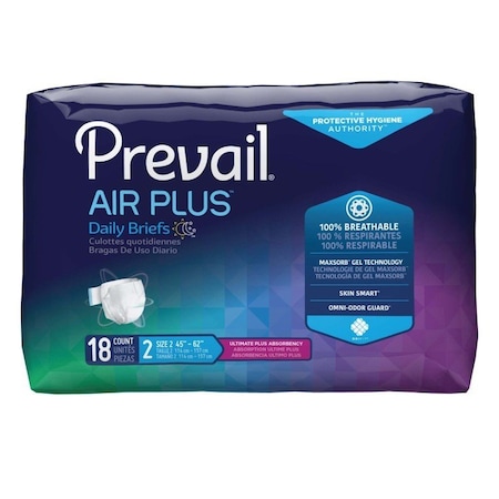 Prevail Air Plus Daily Briefs, Size 2, 18PK PVBNG-013CA